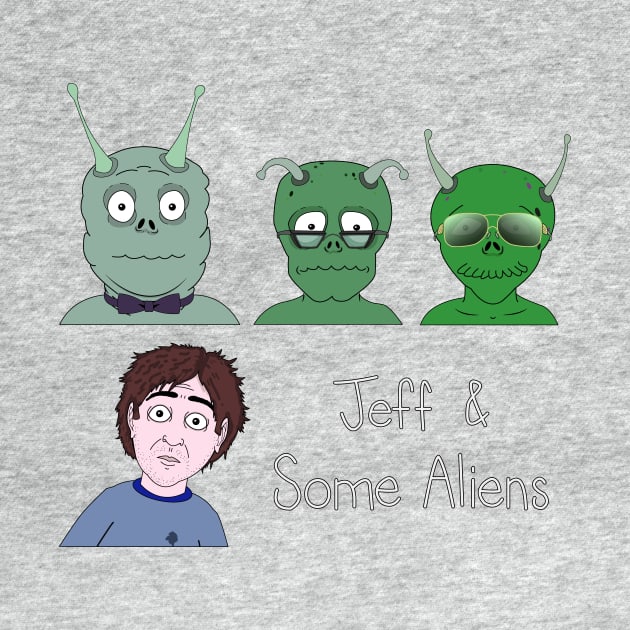 Jeff & Some Aliens by beejammerican